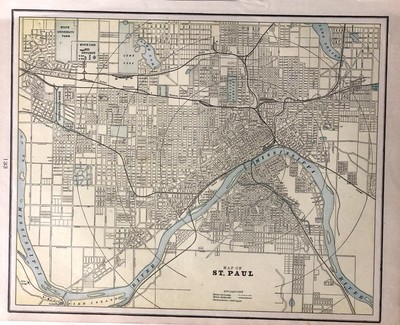 United States Pre 1900 Minnesota Map Vatican