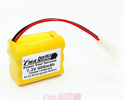 2x Ni-Cd AA 7.2V 600mAh Rechargeable Battery For Model toy Raching Car LED light