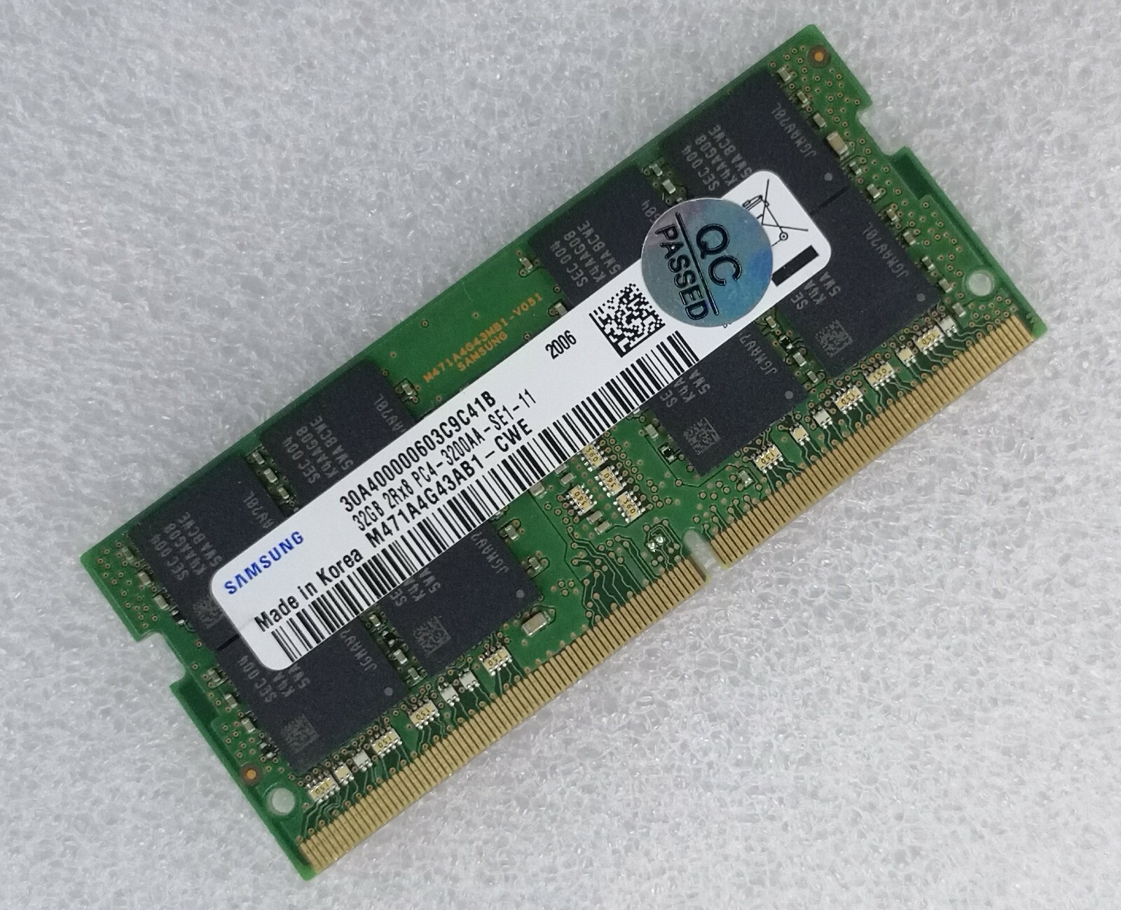 送料無料】SAMSUNG PC4-3200AA(DDR4) 32GB SO-DIMM 2枚組