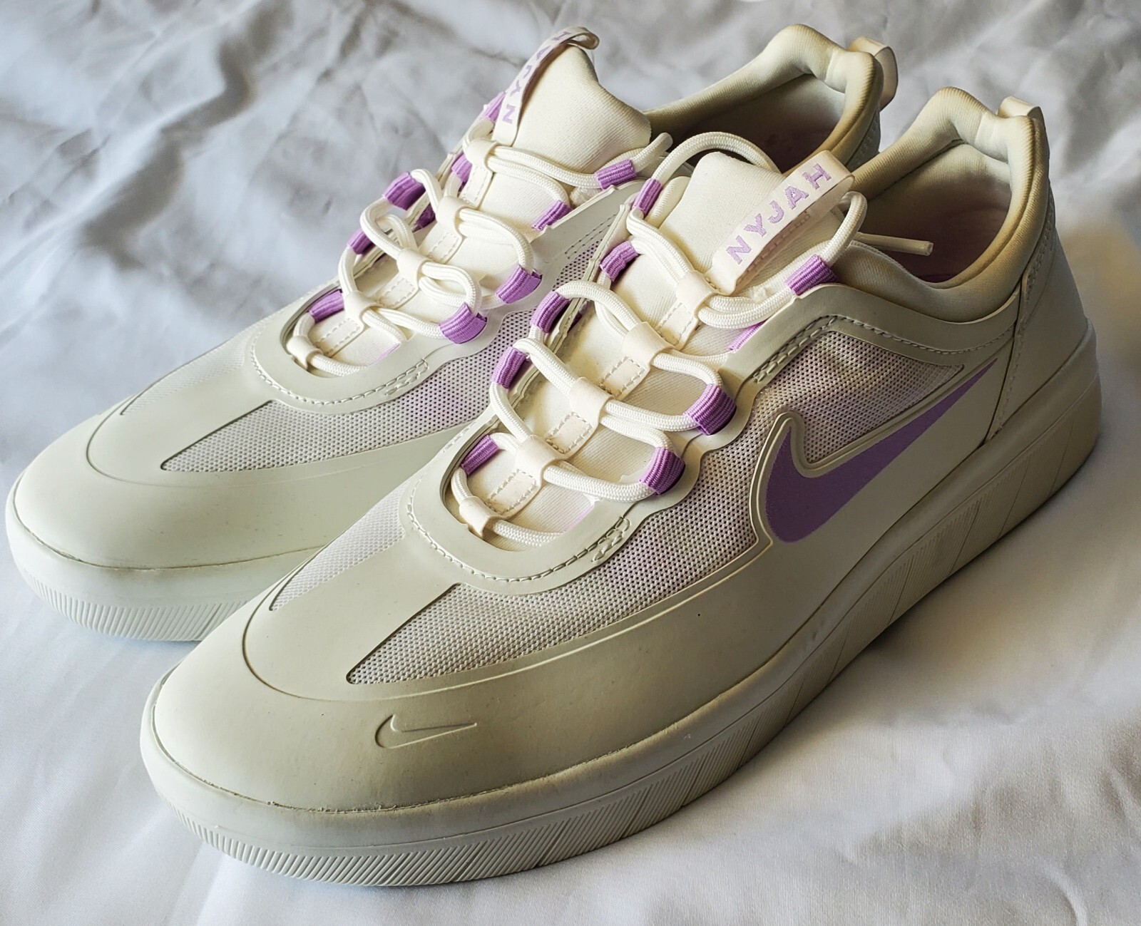 Nike SB Nyjah Free 2 Summit White Lilac Skate Shoes BV2078 Nike SB Nyjah Free 2 Summit White Lilac Skate Shoes BV2078