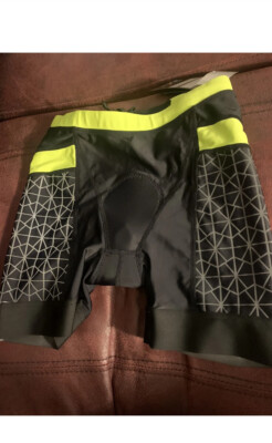 TYR Women's 6'' Competitor Tri Short Blk/lime SZ:M $69.99