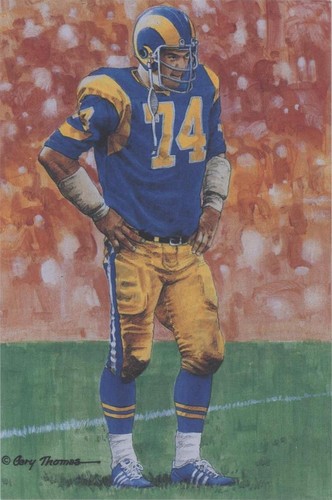 1989-Present Goal Line Art Pro Football Hall of Fame Collection Merlin Olsen #21