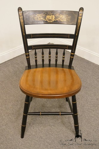 AUTHENTIC HITCHCOCK Black Stenciled Accent / Dining Side Chair