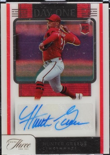 2022 Panini Three and Two - Hunter Greene #DOA-HG