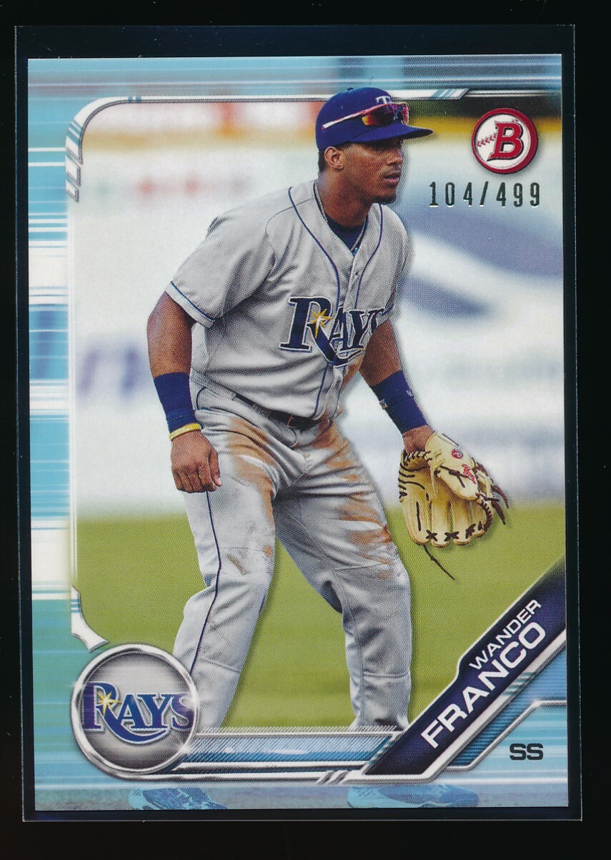 WANDER FRANCO 2019 Bowman Draft Paper SKY BLUE Parallel