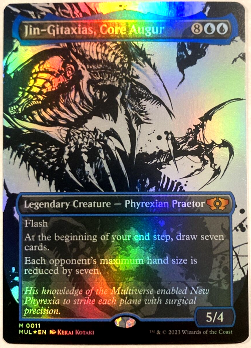 MTG ジン−ギタクシアス ダブルレインボウfoil シリアル PSA10 MTG ジン−ギタクシアス ダブルレインボウfoil シリアル PSA10
