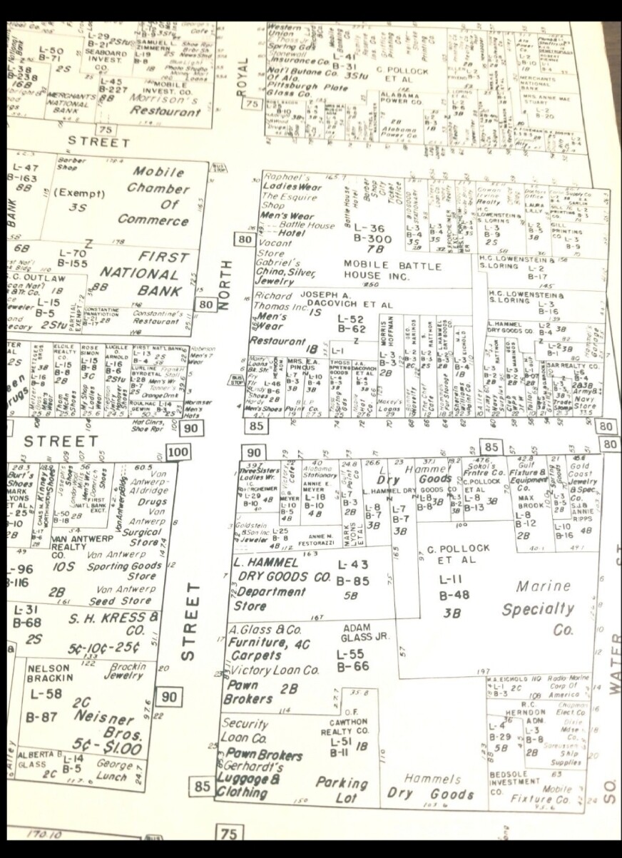 LAS VEGAS Nirenstein Map USA United States Vintage Antique City Atlas Super RARE