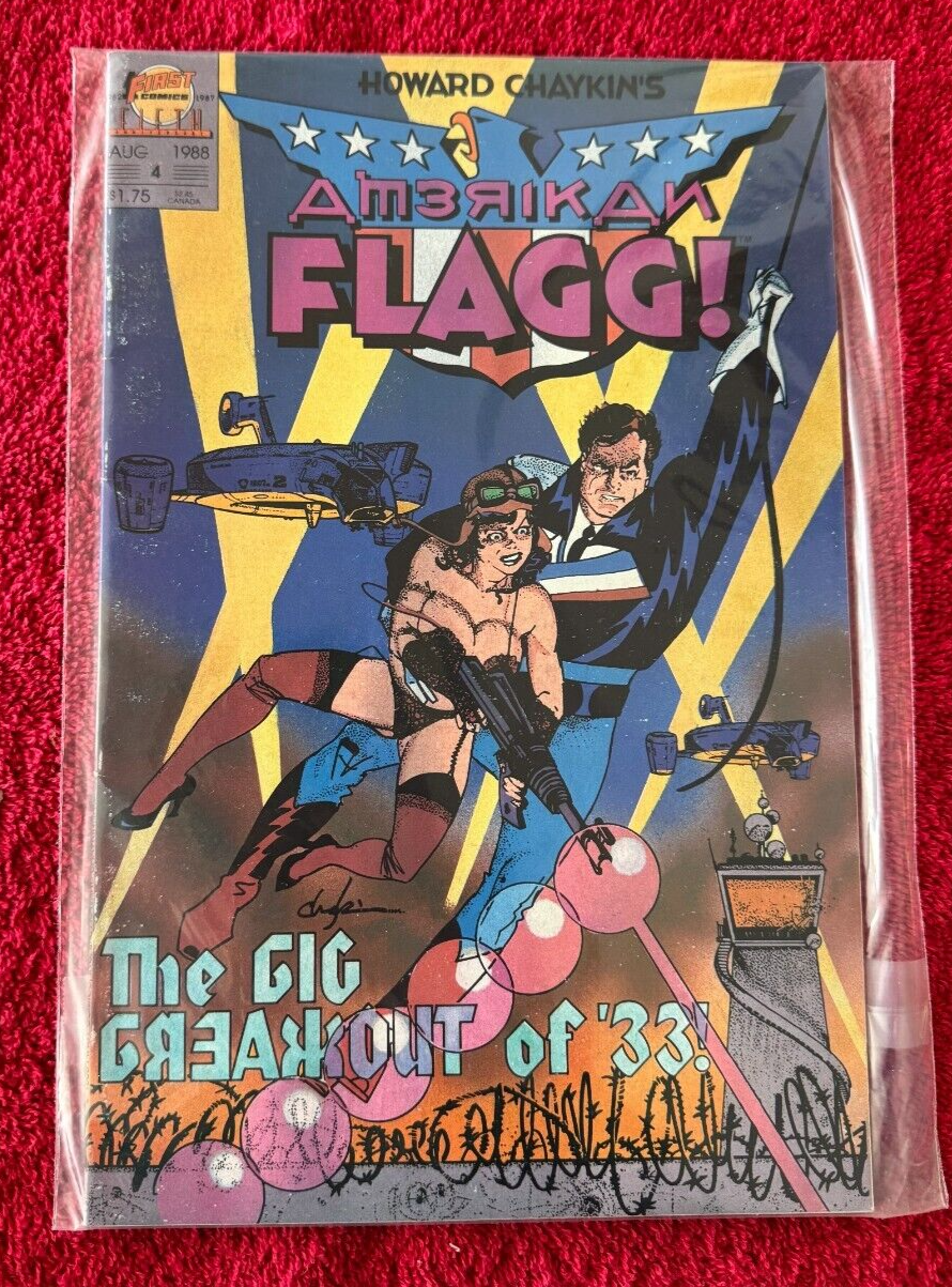 First Comics ~ Amerika Flagg ~ Aug 1988 Issue #4 ~ Unread