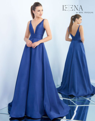 

IEENA for MAC DUGGAL 55010i Полуночное темно-синее пышное бальное платье в форме сердца  NWD, Синий