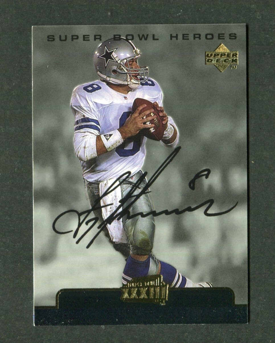 Troy Aikman Super Bowl XXXIII Heroes Card 1999 Upper Deck