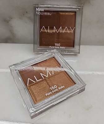 2 Almay Eyeshadow Quad, 150 Pure Gold, Baby.