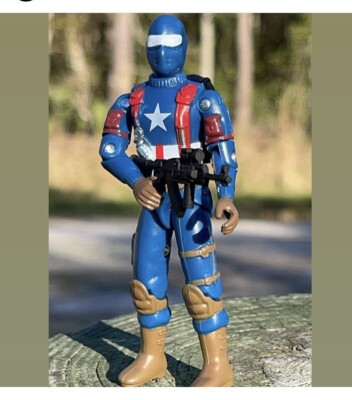 GI Joe Black Major Vintage Style Captain America Snake Eyes Real American Hero