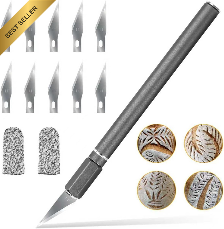 Upgraded Bread Lame with 10 Blades - Professional Sourdough Scoring Tool for Bre