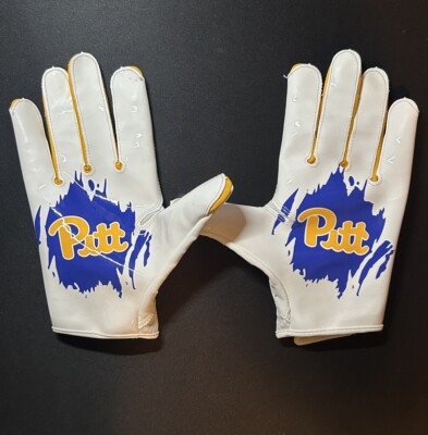 Nike Vapor Jet 8.0 Pitt Pittsburgh Panthers Football Gloves Size XL White  