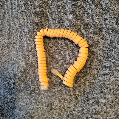 Peach Telephone Handset Cord