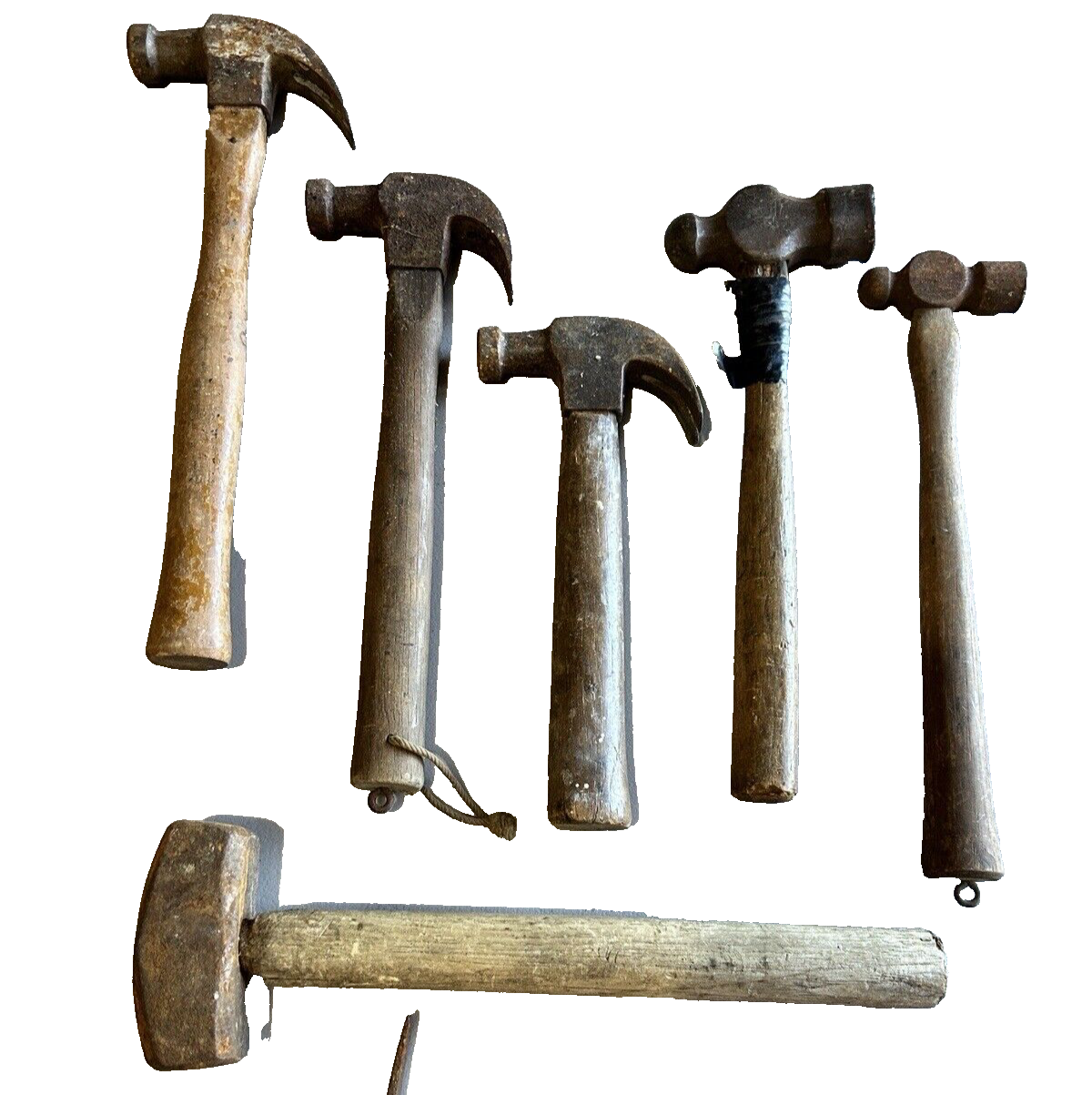 Lot of 6 - Antique Hammers various sizes and types | eBay