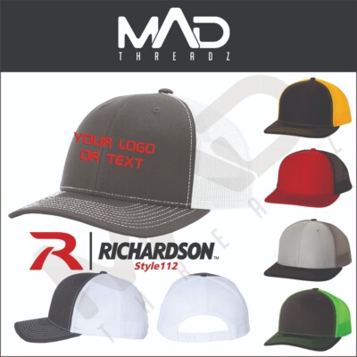 Custom Richardson 112 hats, Custom logo hat, trucker cap, Your Logo