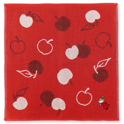 Moomin Handkerchief Gauze Little My & Apple Red Brand New