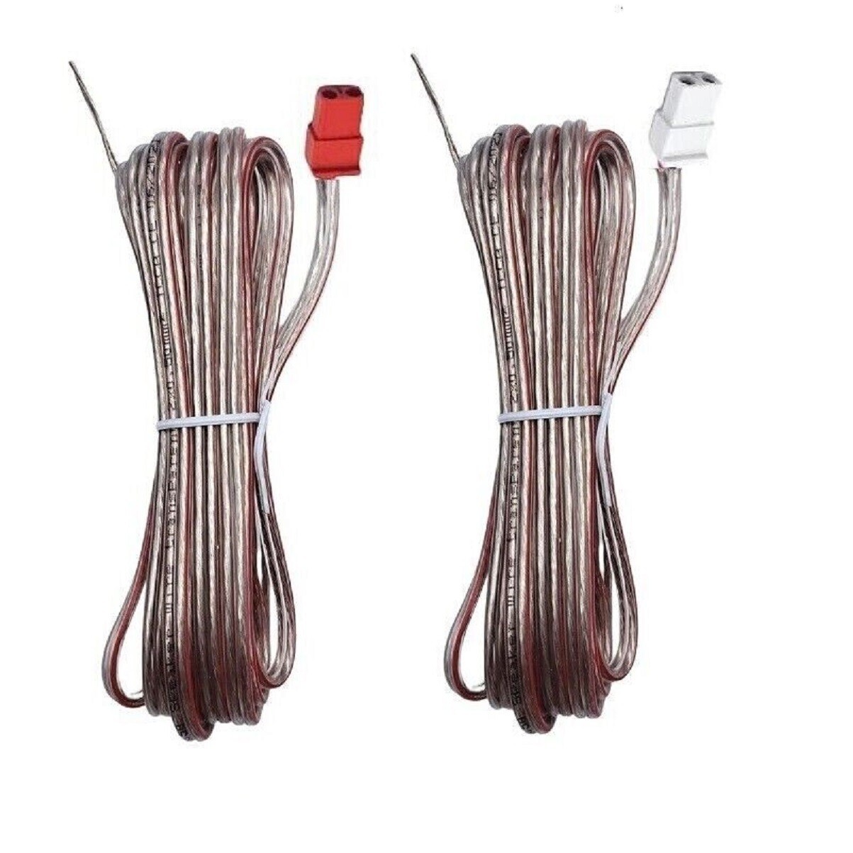 2x Speaker Cables Wires (3meter each) With Connector For
