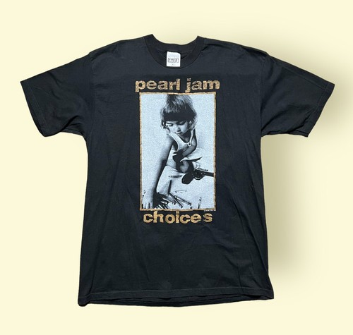 Vintage Pearl Jam Choices T Shirt 1990s Men's XL Black Nice Vintage Pearl Jam Choices T Shirt 1990s Men's XL Black Nice