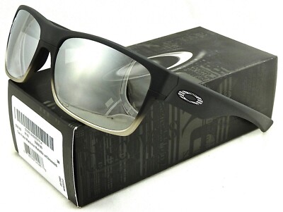 New Oakley Two Face Sunglass Machinist Matte Black l Chrome Iridium OO9189-30