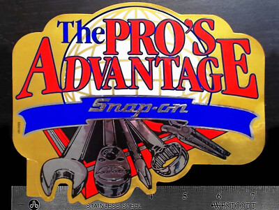 SNAP ON TOOLS Pro s Advantage - Original Vintage 1980's Racing Decal/Sticker