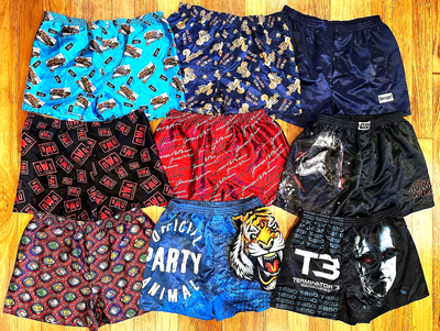 ☆—Bulk Satin Silk Boxer  Shorts—LARGE—Shiny—Nylon—Silky—Glanz—Boxers—Polyester—☆