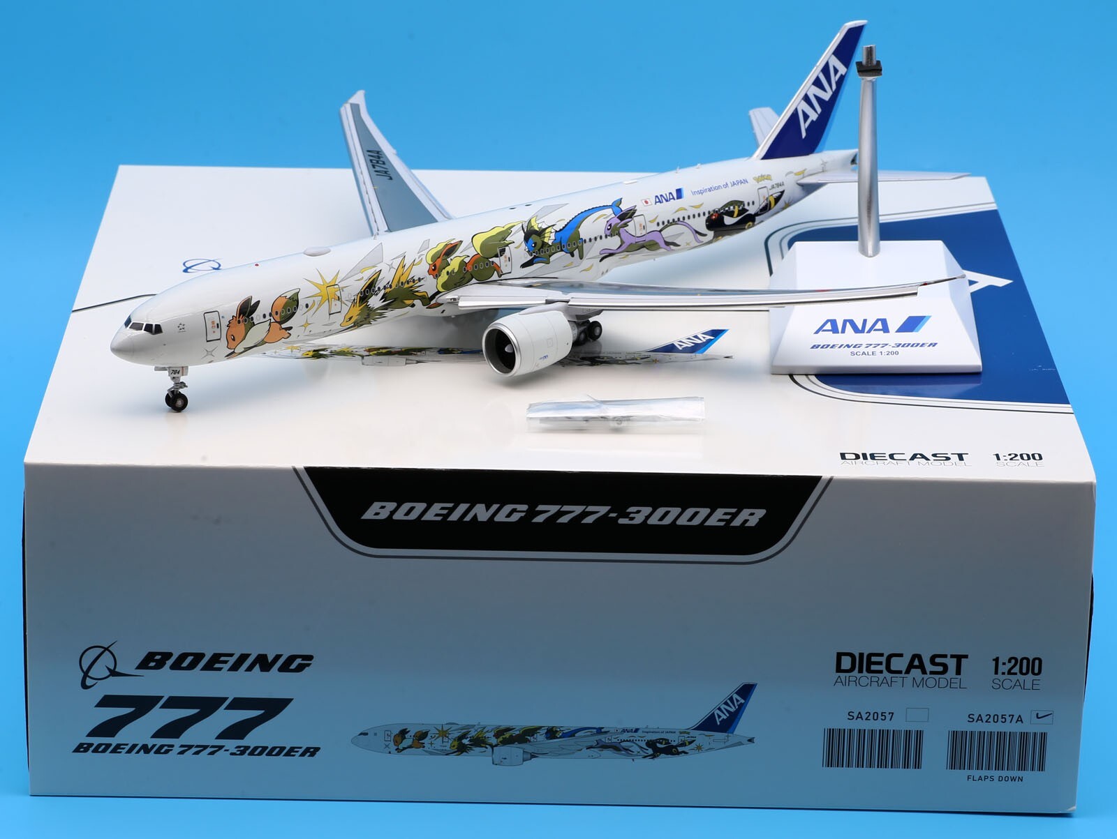 JC Wings 1:200 ANA Boeing B777-300ER Diecast Aircraft Model JC Wings 1:200 ANA Boeing B777-300ER Diecast Aircraft Model