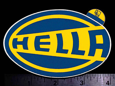 HELLA Lights - Original Vintage 1970's Racing Decal/Sticker