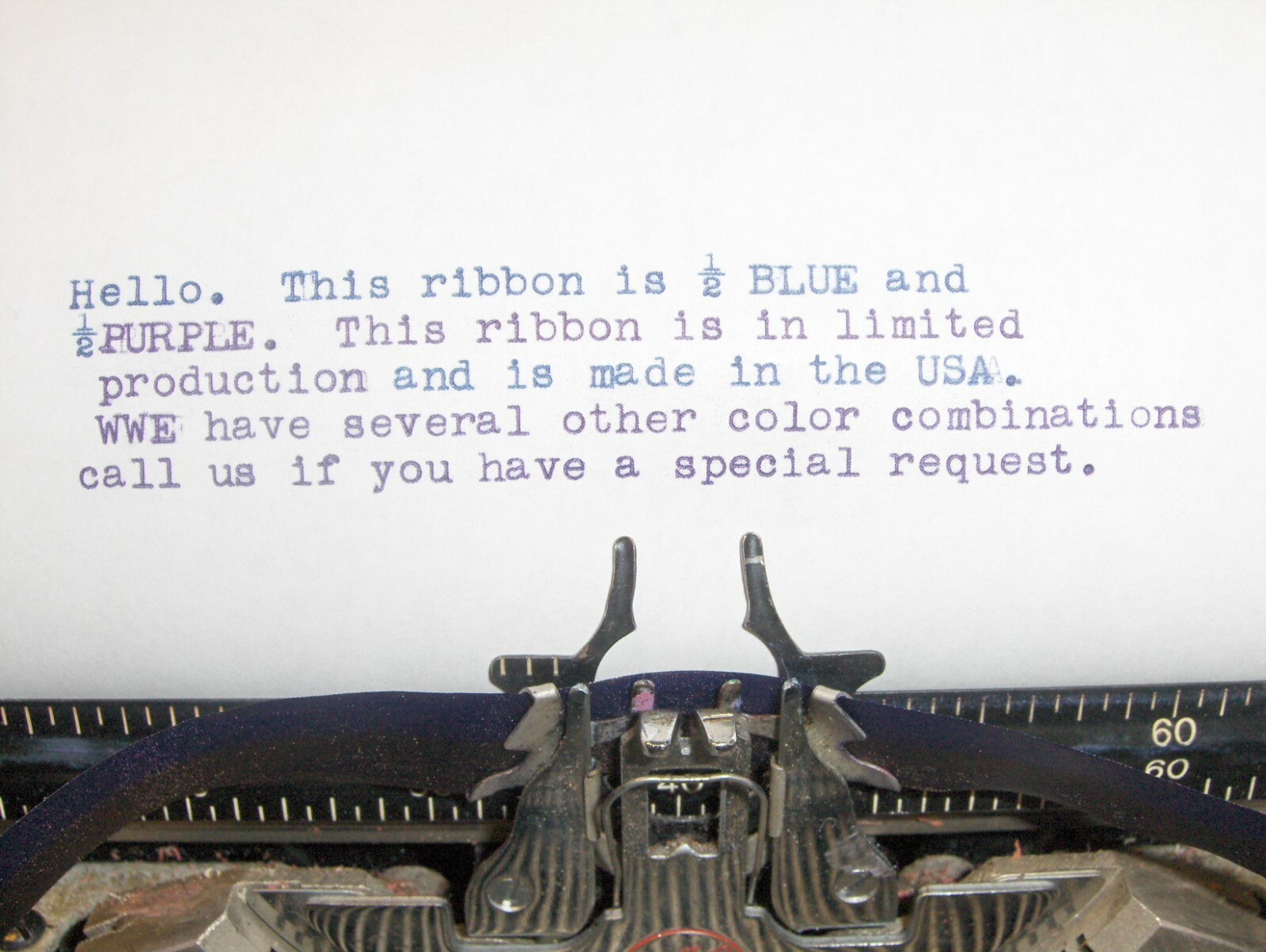 Olympia SM3, SM5, SM7, SM9 Typewriter Ribbon 2" x 1/2 Inch Twin Spool 20+ Colors