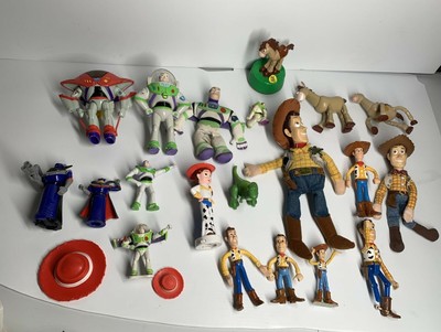 Toy Story 2 Figures Lot 1999 Woody Buzz Lightyear Zurg Jessie Bullseye Pixar