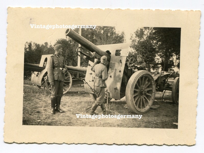 D7279 Foto Frankreich Erbeutetes FranzÃ¶Sisches GeschÃ¼Tz Artillerie Kanone