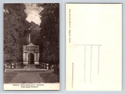 Viale degli Oleandri Villa Pallavicini-Durazzo Pegli Italy Postcard Bixio