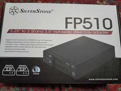 Silverstone FP510 5.25 to 2.5/35 Hot-swap Drive bay W/ USB