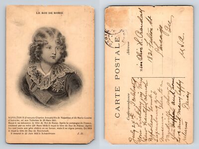 Le Roi De Rome Napoleon II Postcard 1910 Divided Back Crandall