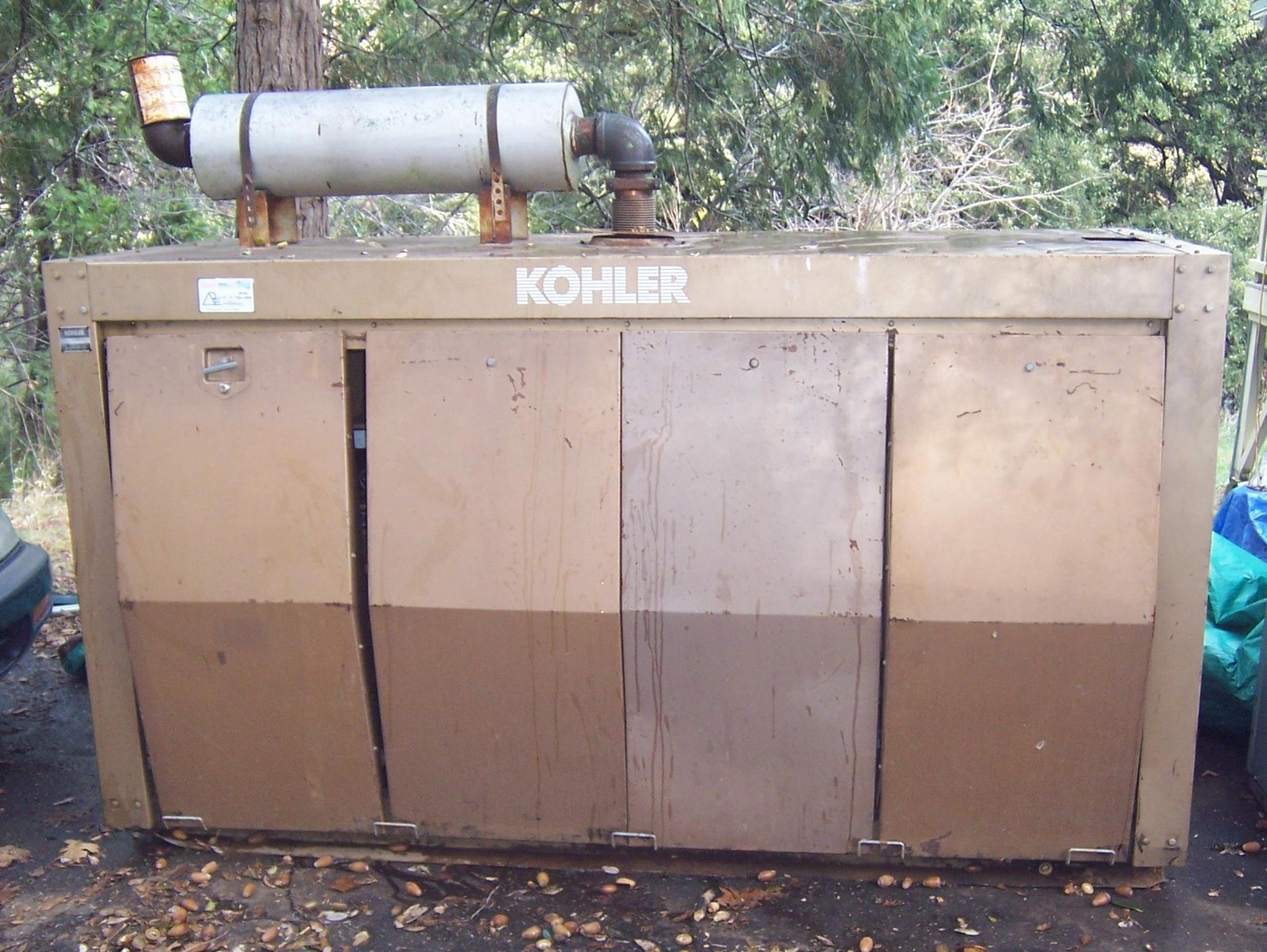 Kohler 85RHC82 85KW Propane Generator w/ Electrical Panel Transfer Switch 85 kw