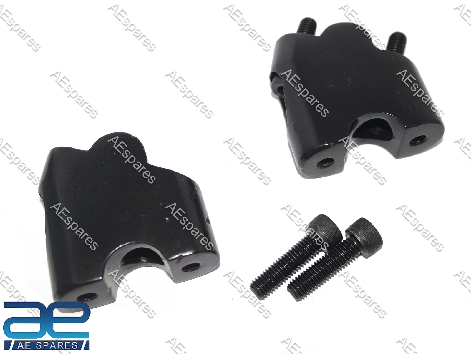 For Royal Enfield Interceptor 650cc Risers 45mm Black