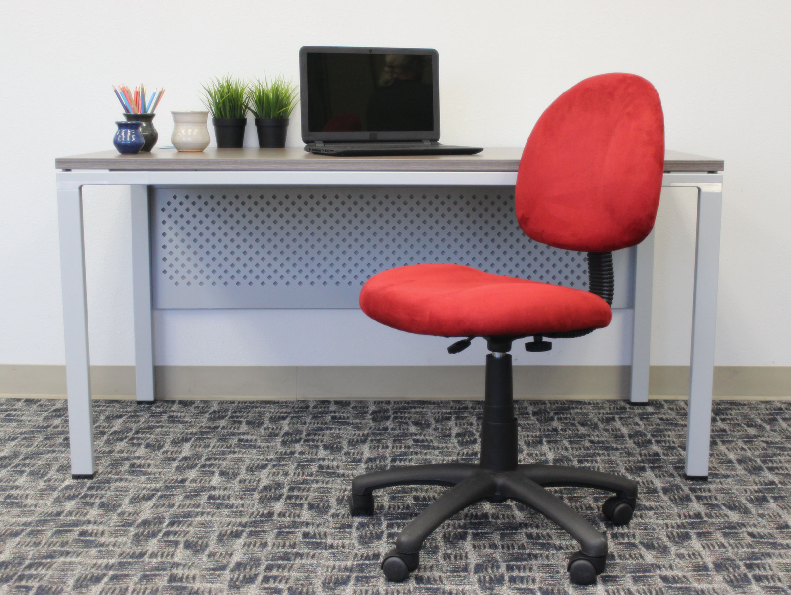 Boss Microfiber Desk Chair In Red Finish B325-RD | eBay