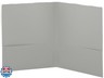 Folders with 2 Pockets Grey, Colored Plastic File School Folder Letter Size, Heavy Duty Poly Portfolio Folder with Two-Pockets, Also Available in Purple, Green, Red, Pink, and Blue, 1 Pc - by Enday
