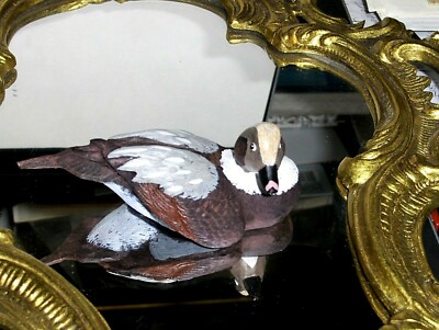 Little Wilde Duck Beautiful Painted Figurine Decoy Nature's Window R. Desjardins