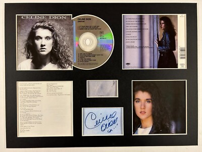 CELINE DION - Signed Autographed - UNISON - Album Display Deluxe