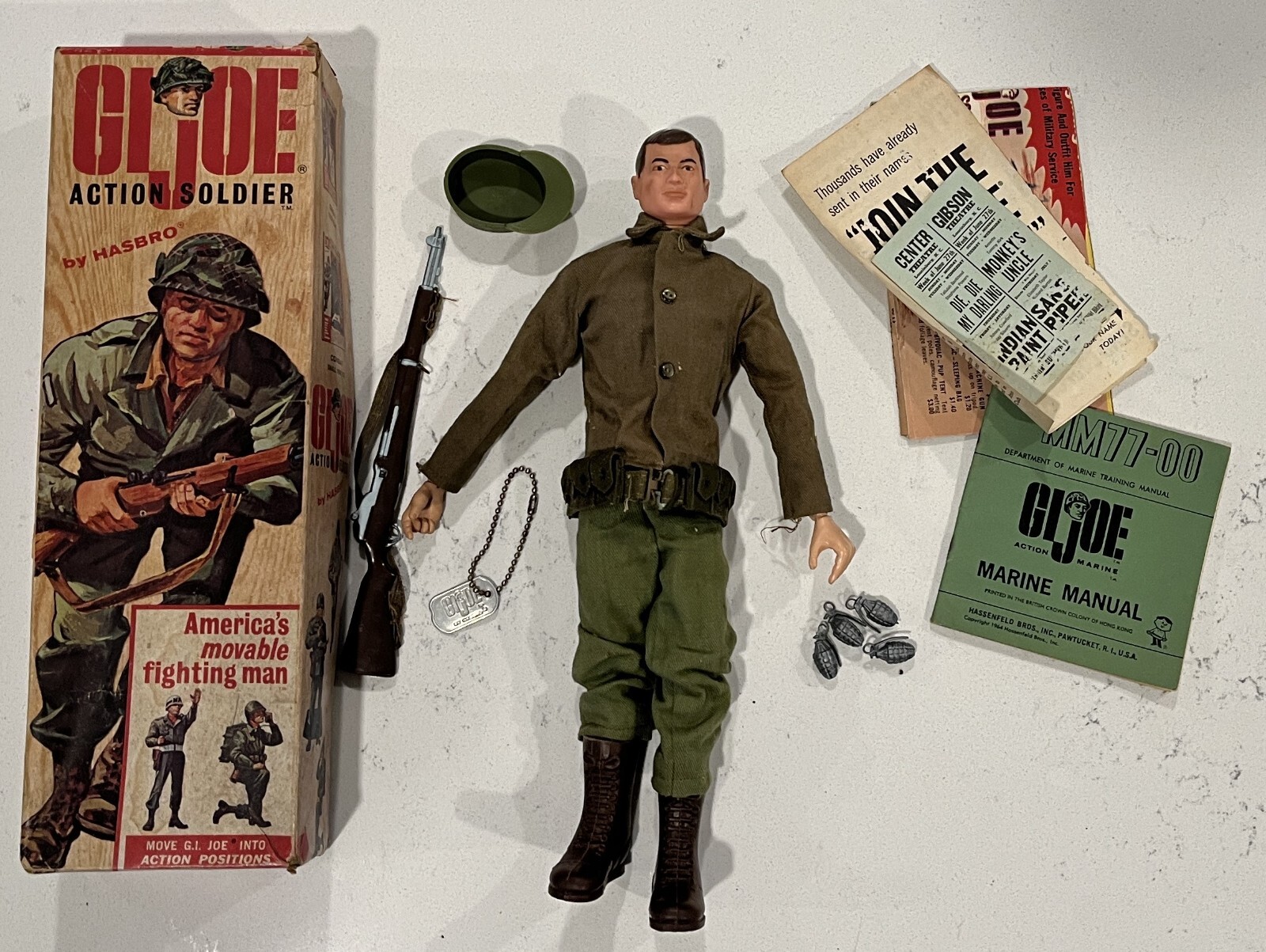 1964 Hasbro - G.I. Joe Action Soldier Figure #7500 in 1964 Hasbro - G.I. Joe Action Soldier Figure #7500 in