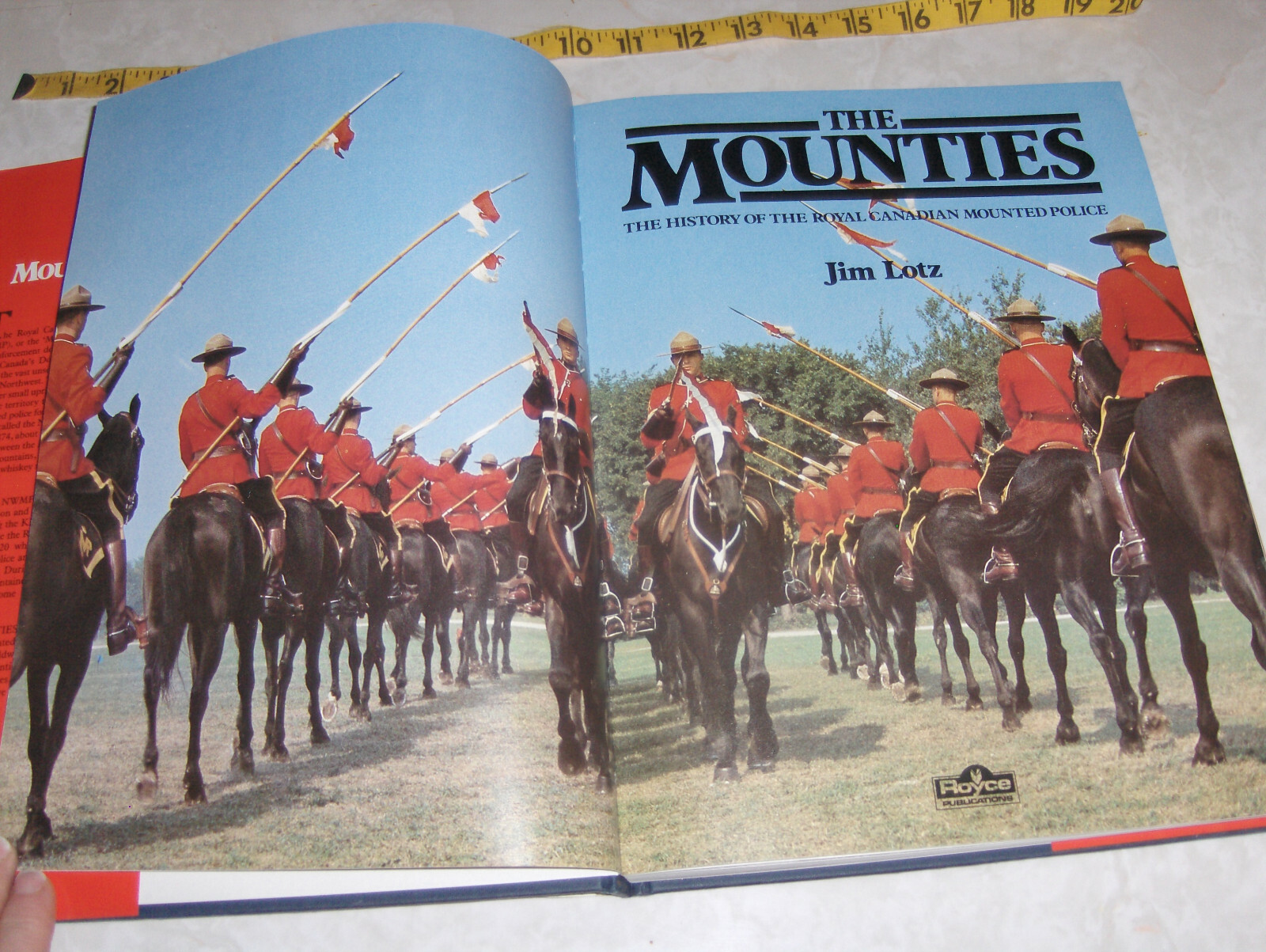 Royal Canadian Mounted Police history book excellent condition