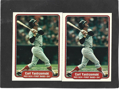1982 Fleer MLB # 312 Carl Yastrzemski Lot 2