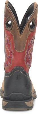 Pre-owned Double-h Boots Men's 11" Phantom Rider Symbol Composite Toe Non-metallic Lug Rop In Brown