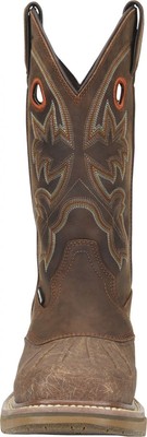 Pre-owned Double-h Boots Men's 13” Carols Workflex Composite Toe Waterproof Roper Work In Light Brow