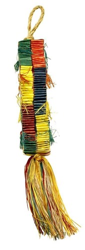 Bonka Bird Toys Crazy Sola Medium - Natural Shreddable Parrot Toy For Cockatoos, Conures