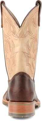 Pre-owned Double-h Boots Men's Graham 11" Domestic Bison Leather Wide Square Toe I.c.e.™ R In Brown