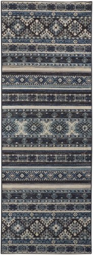 8 Сине-Коричневых и Черных Геометрических ковриков Power Loom, устойчивых к повреждениям, устойчивых к пятнам