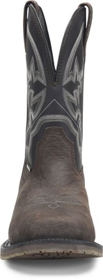 Pre-owned Double-h Boots Men's Men's 10” Ronan Composite Toe Waterproof Ice™ Stockman In Brown